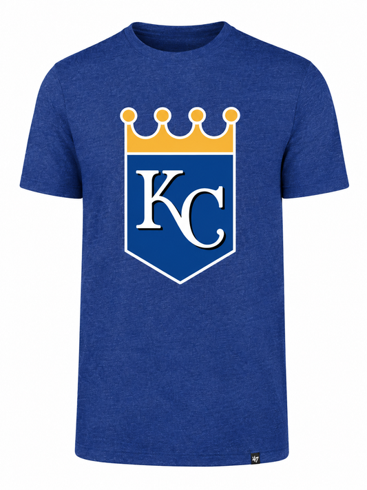 '47 Brand Men's Kansas City Royals Blue Primary Logo Club Tee