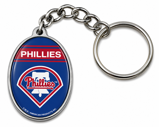 Philadelphia Phillies MLB Oval Keychain
