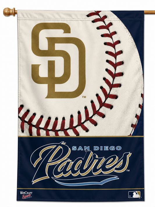 San Diego Padres Team Logo Vertical Flag