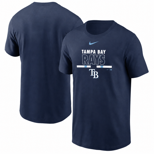 Tampa Bay Rays Nike Color Bar T-Shirt - Navy