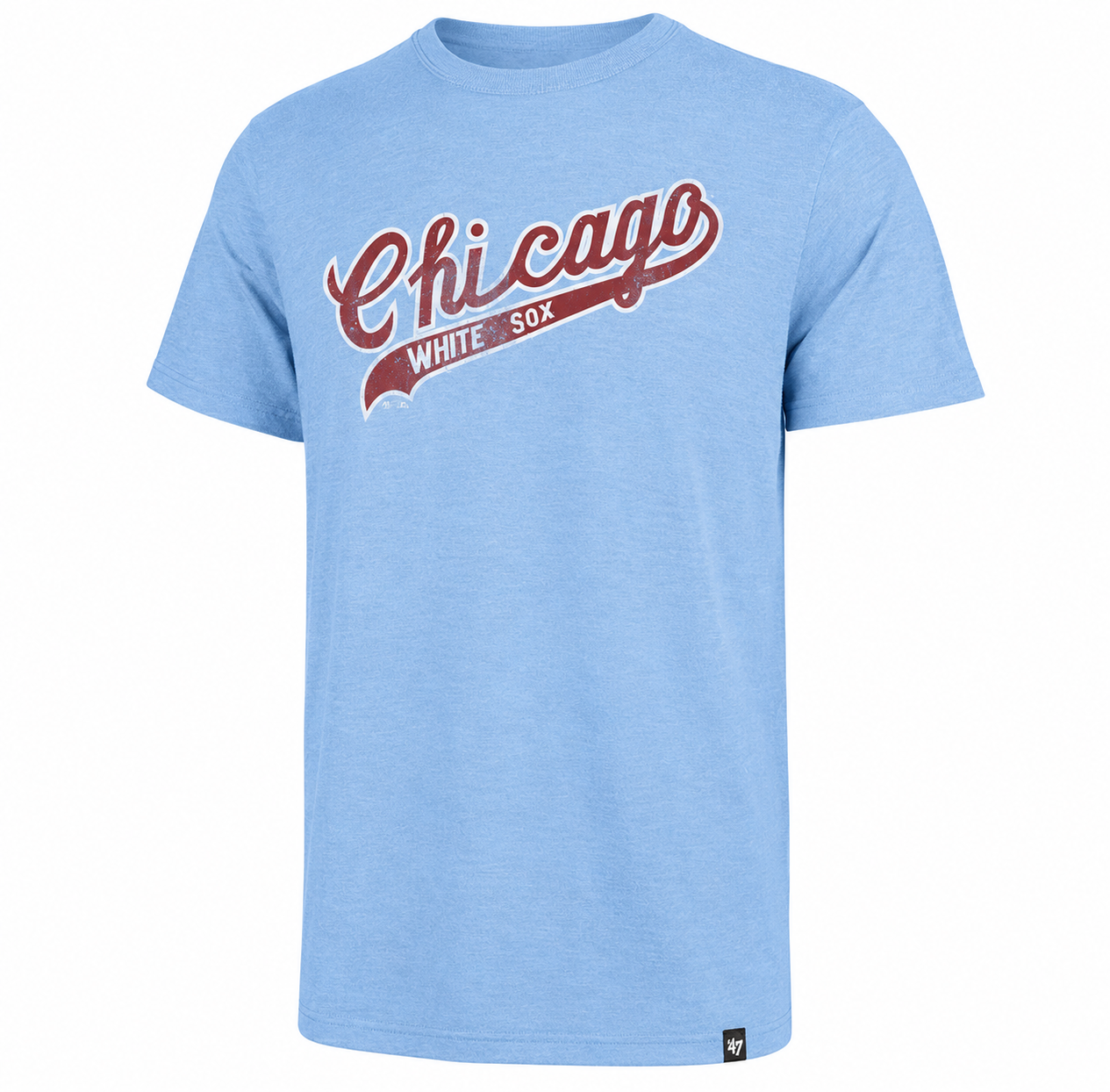 '47 Brand Men's Chicago White Sox Cooperstown Collection 1972 MLB Carolina Blue Scrum T-Shirt