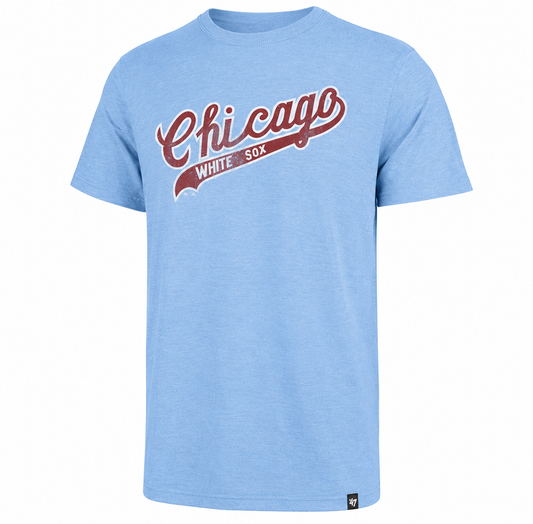 '47 Brand Men's Chicago White Sox Cooperstown Collection 1972 MLB Carolina Blue Scrum T-Shirt
