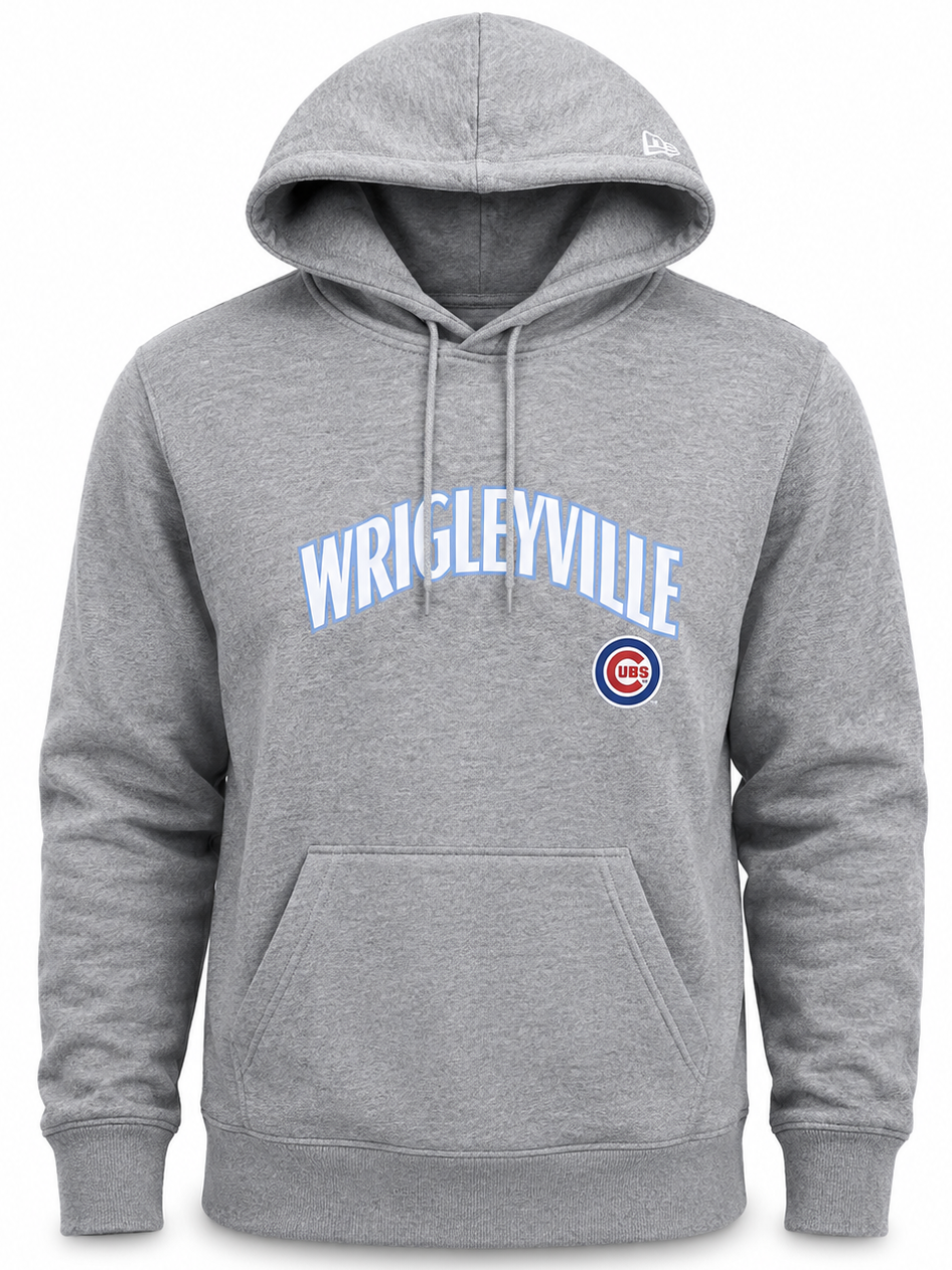 Mens Chicago Cubs New Era Gray City Connect Hoodie