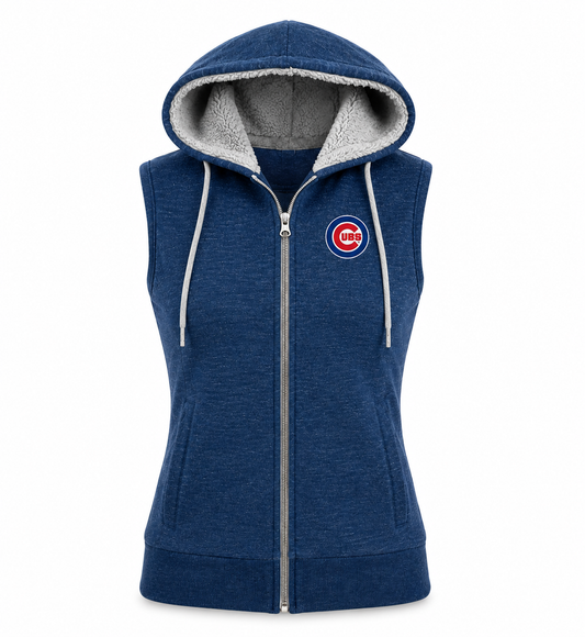 Women’s Chicago Cubs Royal Blue Blitz Vest By Antigua