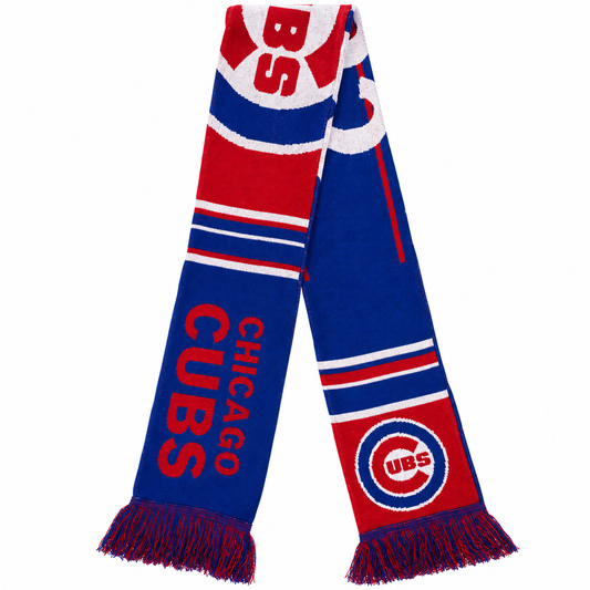 Chicago Cubs Color Block Double-Sided Scarf