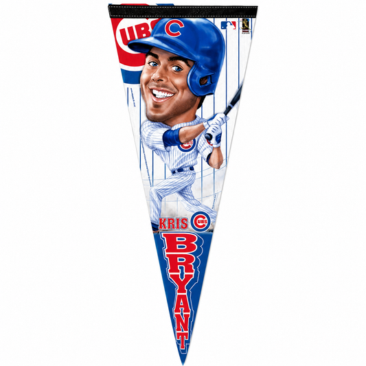 Kris Bryant Chicago Cubs Caricature Premium Pennant By Wincraft