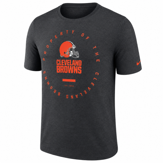 Men's Nike Gray Cleveland Browns Sideline Property Of Performance T-Shirt