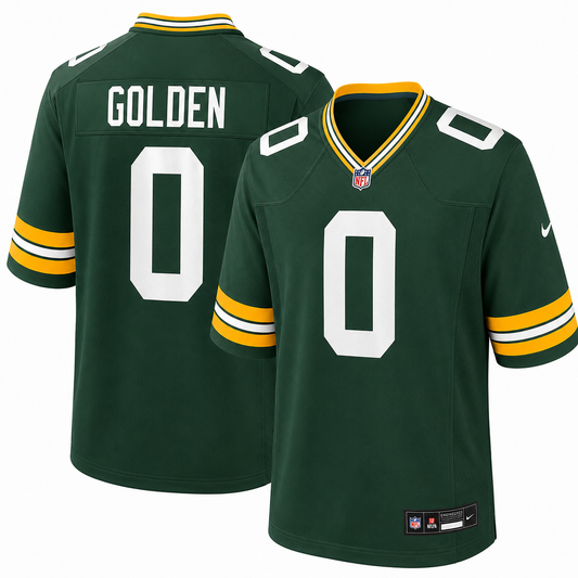Men's Green Bay Packers Matthew Golden Nike Green Player Game Jersey