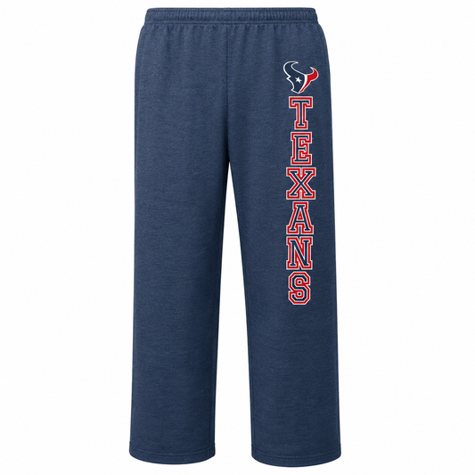 Men's Houston Texans NFL Heather Navy Knit Lounge Pants