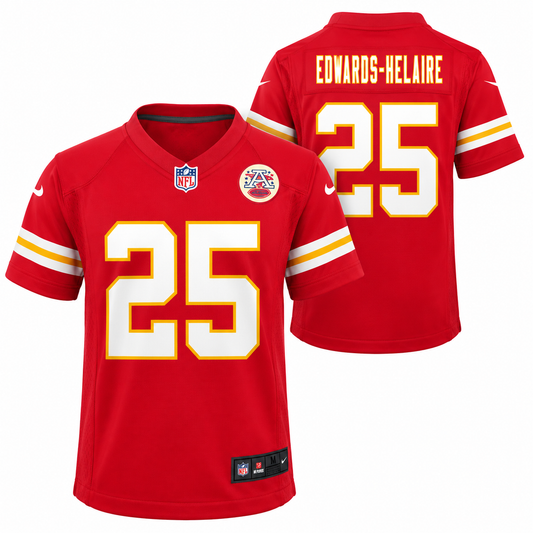 Youth Kansas City Chiefs Clyde Edwards-Helaire Nike Red Game Jersey