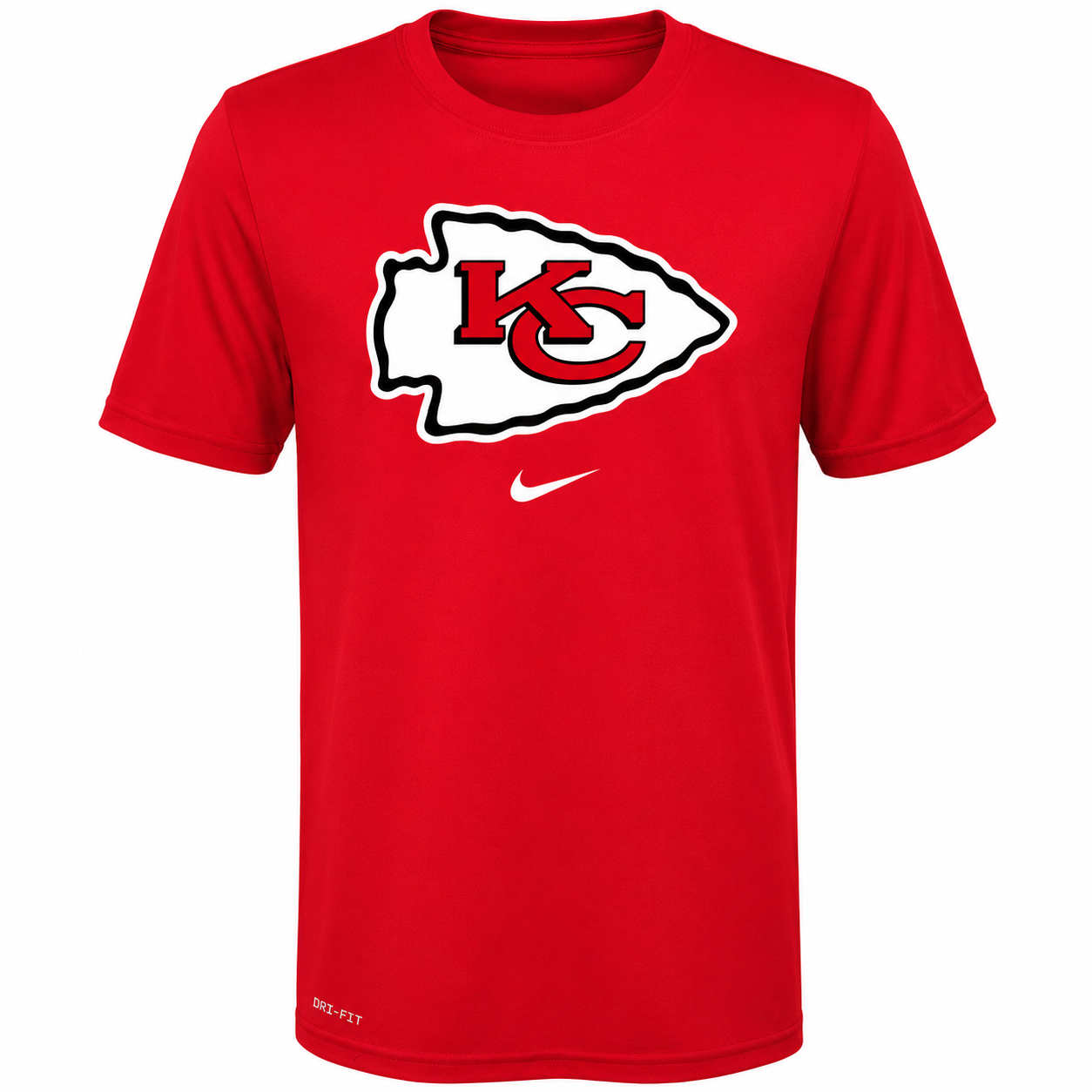 Youth Kansas City Chiefs NIKE Red Essential Logo Tee