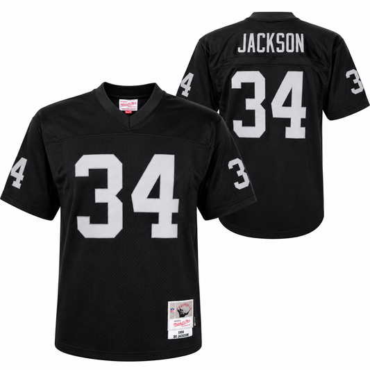 Youth Los Angeles Raiders Bo Jackson Mitchell & Ness Black Retired Player Legacy Replica Jersey