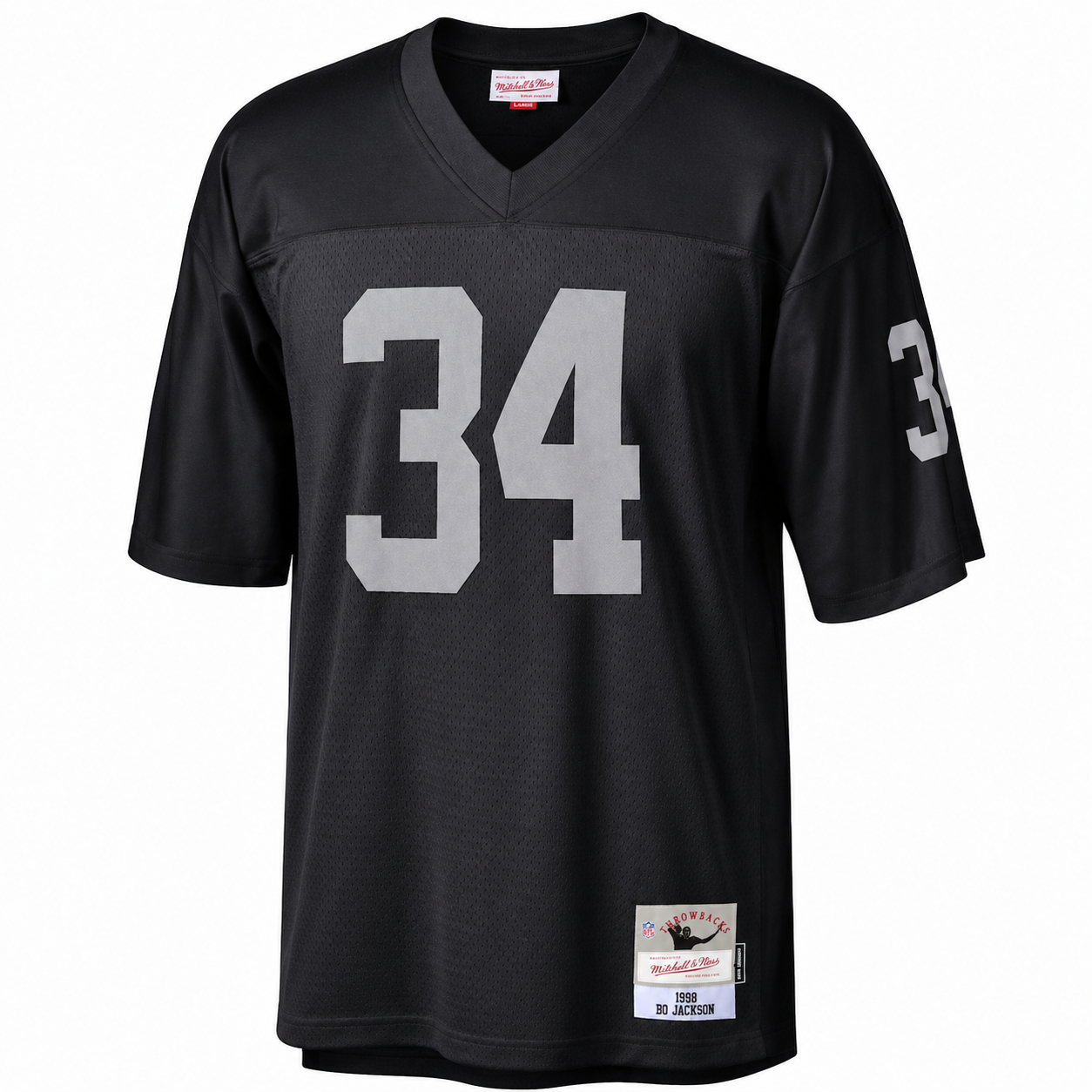 Mens Las Vegas Raiders Bo Jackson Mitchell & Ness Black 1988 Retired Player Legacy Replica Jersey