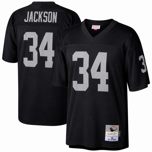 Mens Las Vegas Raiders Bo Jackson Mitchell & Ness Black 1988 Retired Player Legacy Replica Jersey