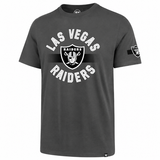 Men's Las Vegas Raiders Charcoal Super Rival '47 Brand Tee