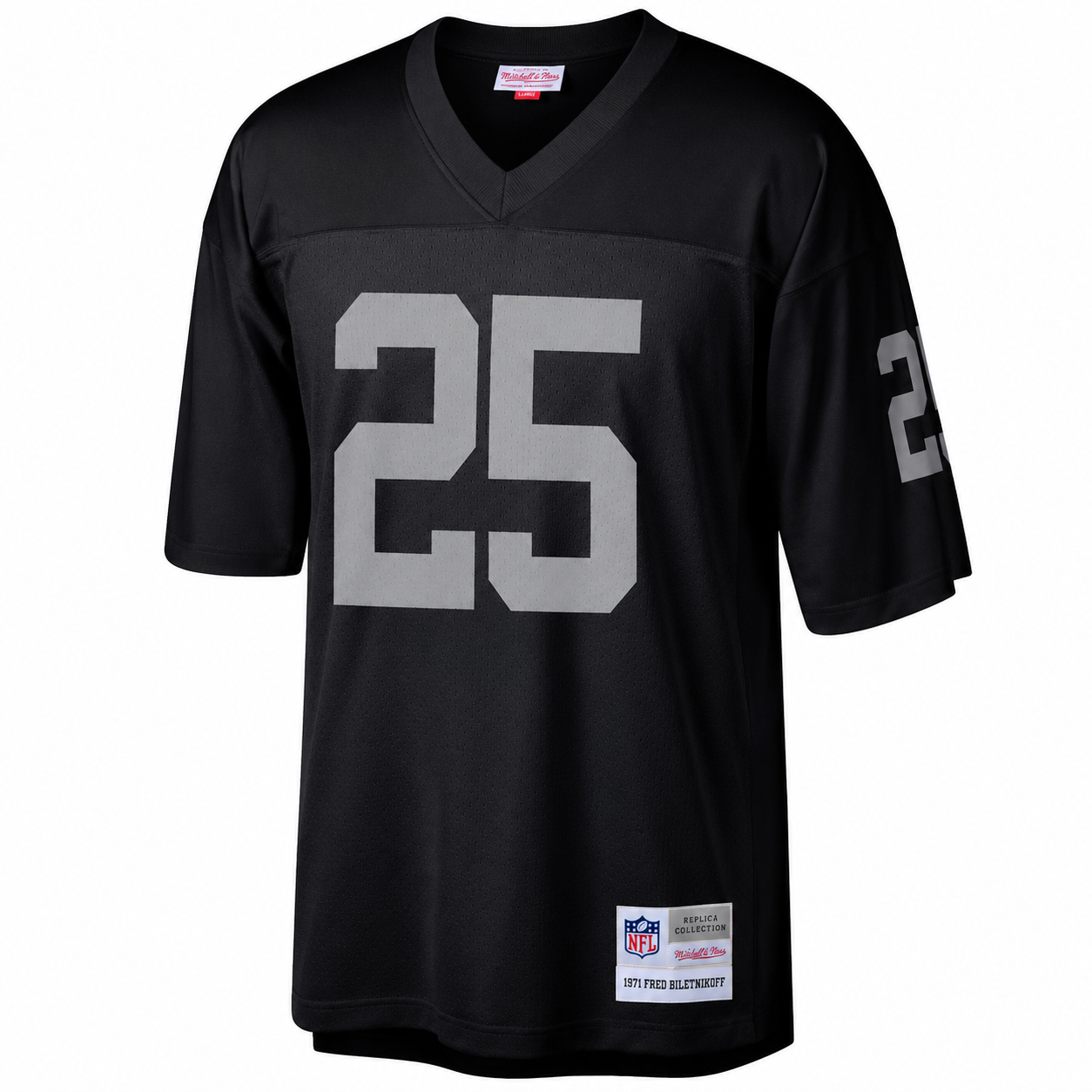 Mitchell & Ness Fred Biletnikoff Las Vegas Raiders Black Retired Player Legacy Replica Jersey