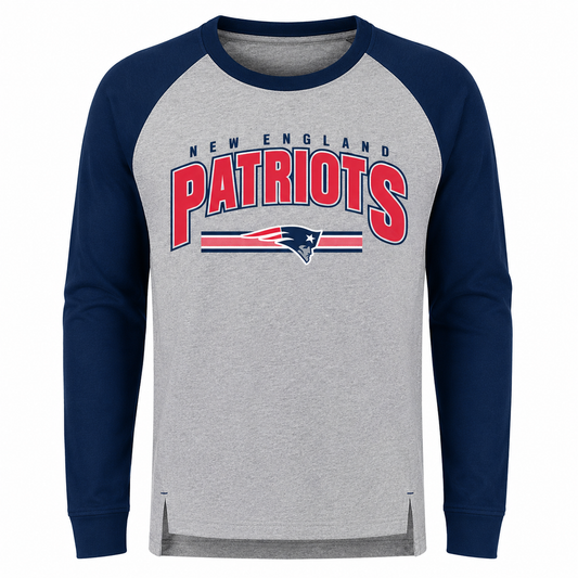 Youth New England Patriots NFL Audible Raglan Long Sleeve Tee