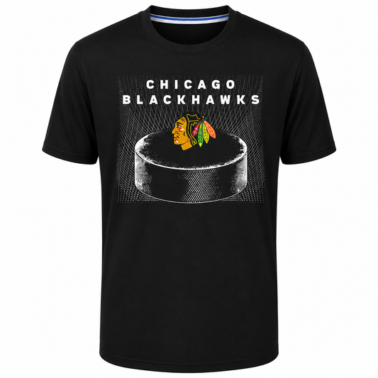 Youth Chicago Blackhawks Silver Thaw Dri-Tek Tee By Outerstuff