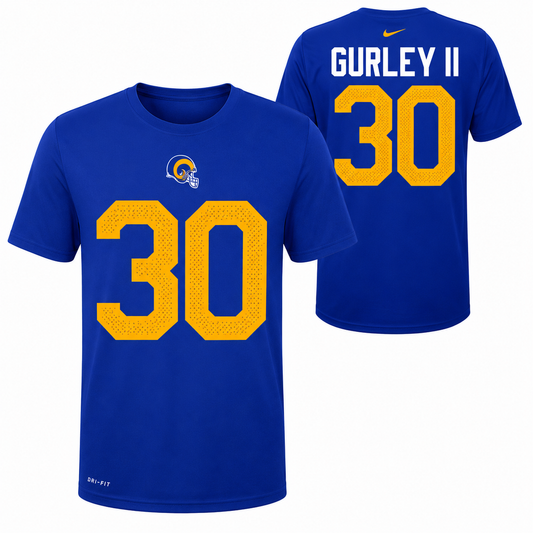 Youth Los Angeles Rams Todd Gurley Nike NFL Pride Name and Number T- shirt