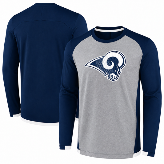 Youth Los Angeles Rams Mainframe Long Sleeve Performance Tee