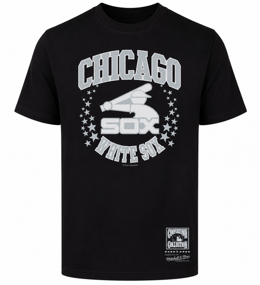 Men's Chicago White Sox Mitchell And Ness Cooperstown Collection Black Hometown Champs Tee