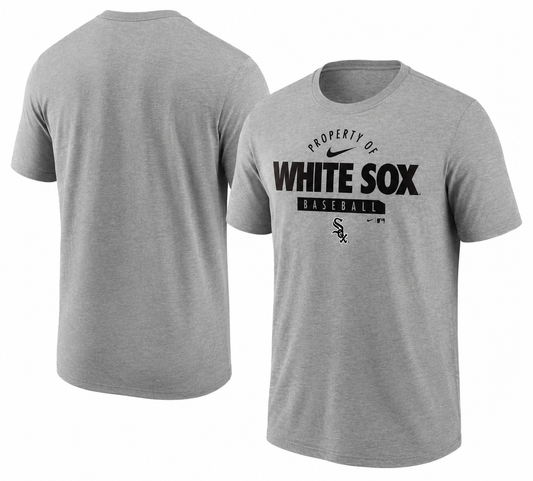 Chicago White Sox Nike Primetime Property Of Practice T-Shirt - Heathered Gray