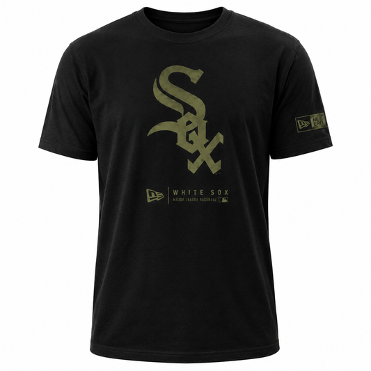 Mens Chicago White Sox New Era X Alpha Industries Black T-Shirt By New Era