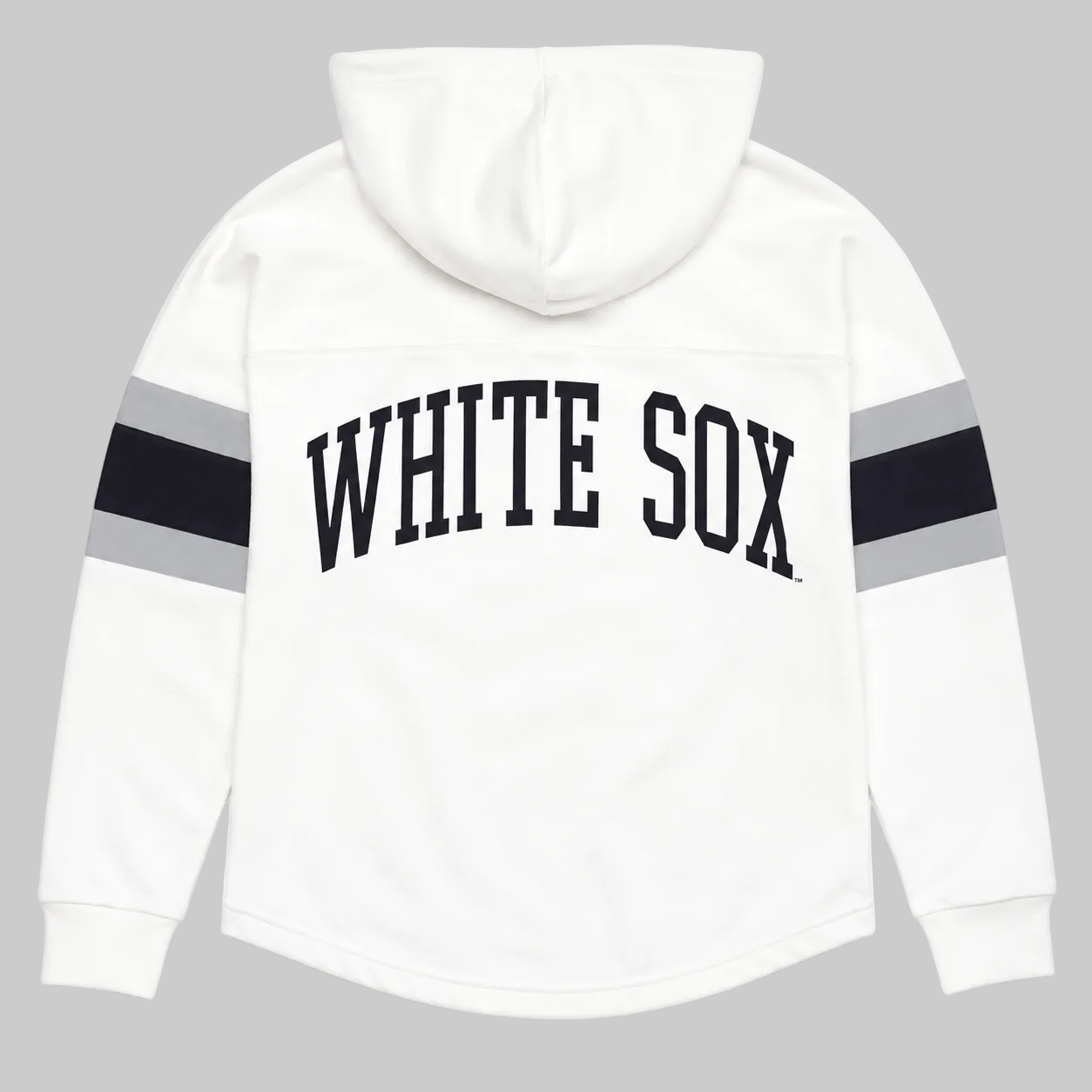 Women's Chicago White Sox Game Plan White Long Sleeve Lace Hooded Tee