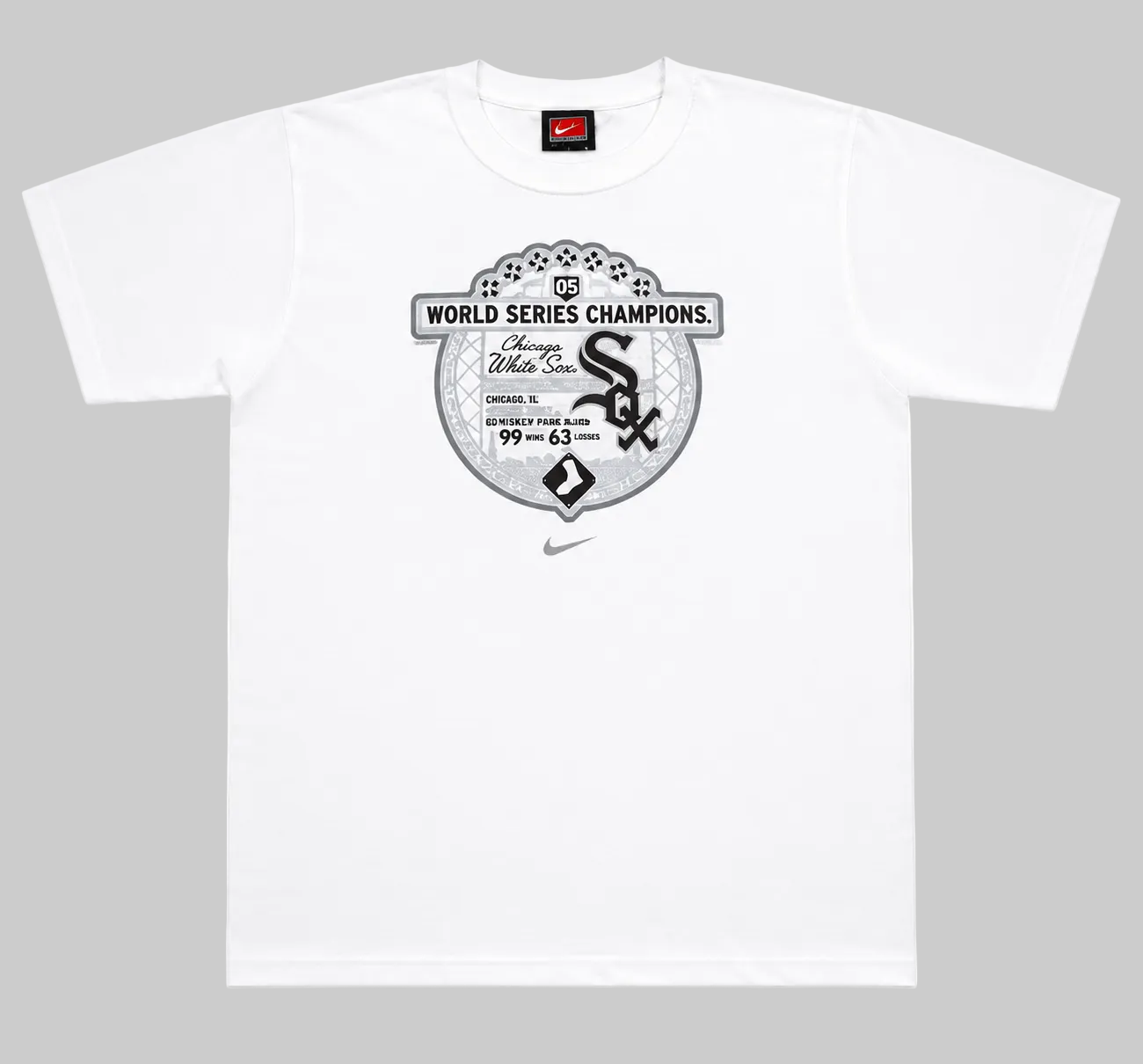 Nike Youth Chicago White Sox 2005 World Series Champions Record & Roster T-shirt