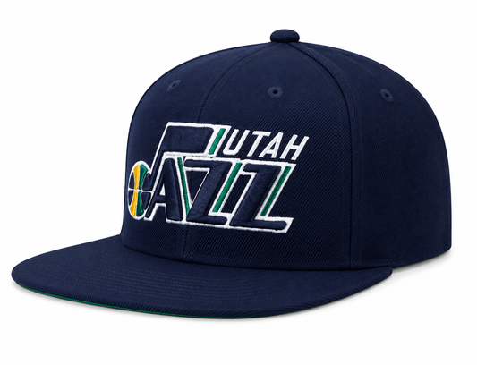 Men's Mitchell & Ness Utah Jazz NBA Core Basic Navy Snapback Hat