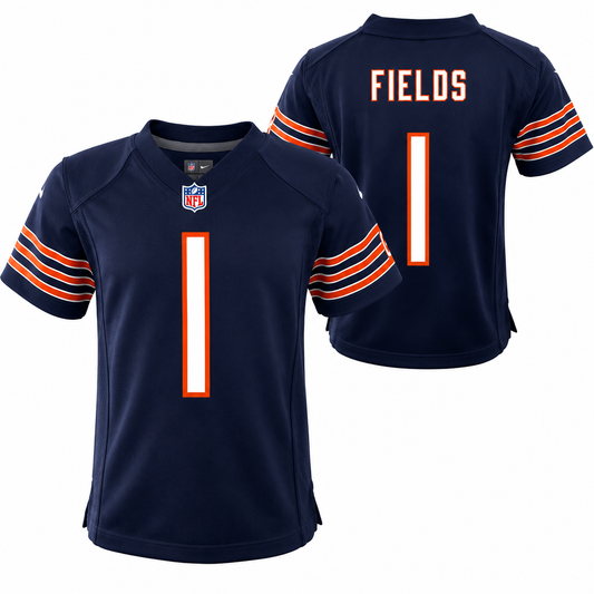 Toddler Chicago Bears Justin Fields Nike Navy Replica Game Jersey