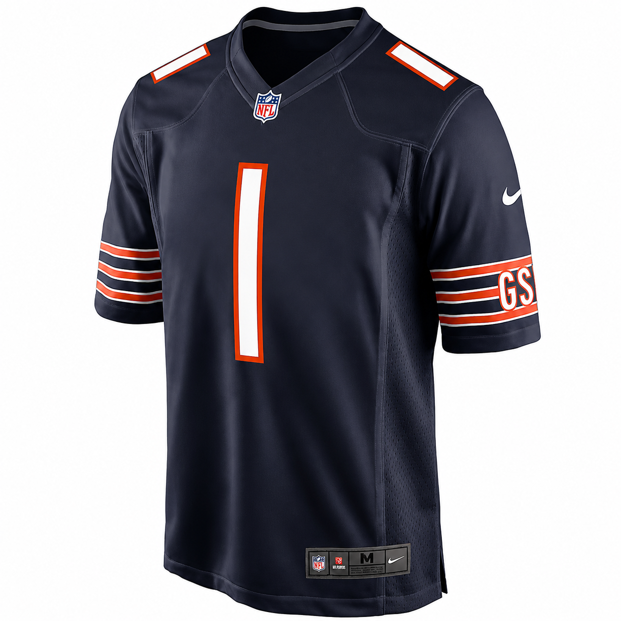 Justin Fields Chicago Bears Youth Navy Blue Nike Game Replica Jersey