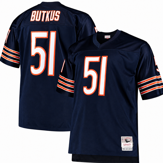 Mens Chicago Bears Dick Butkus Mitchell & Ness Navy Blue Replica 1966 Legacy Replica Jersey