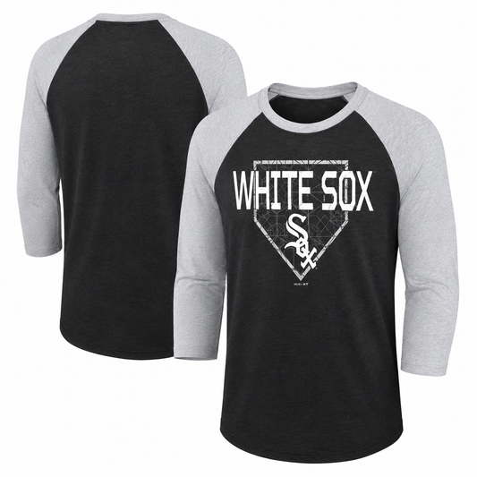Youth Chicago White Sox Score 3/4 Sleeve Raglan Ultra Tee