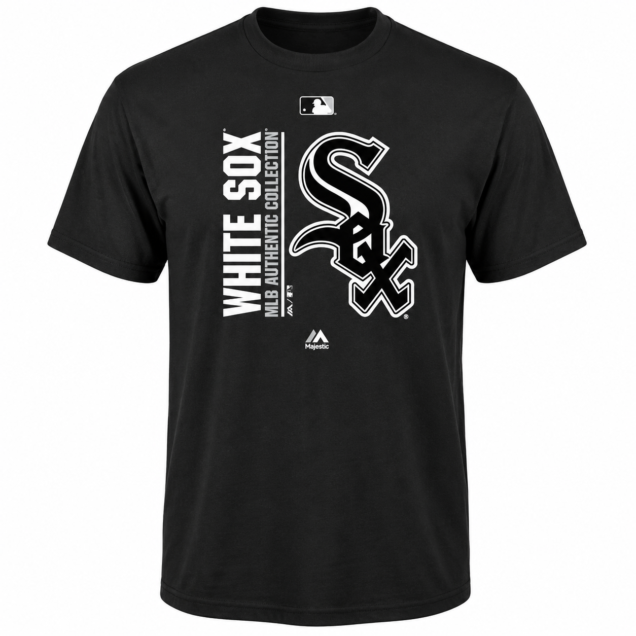Youth MLB Chicago White Sox Majestic Black Authentic Collection Team Icon T-Shirt