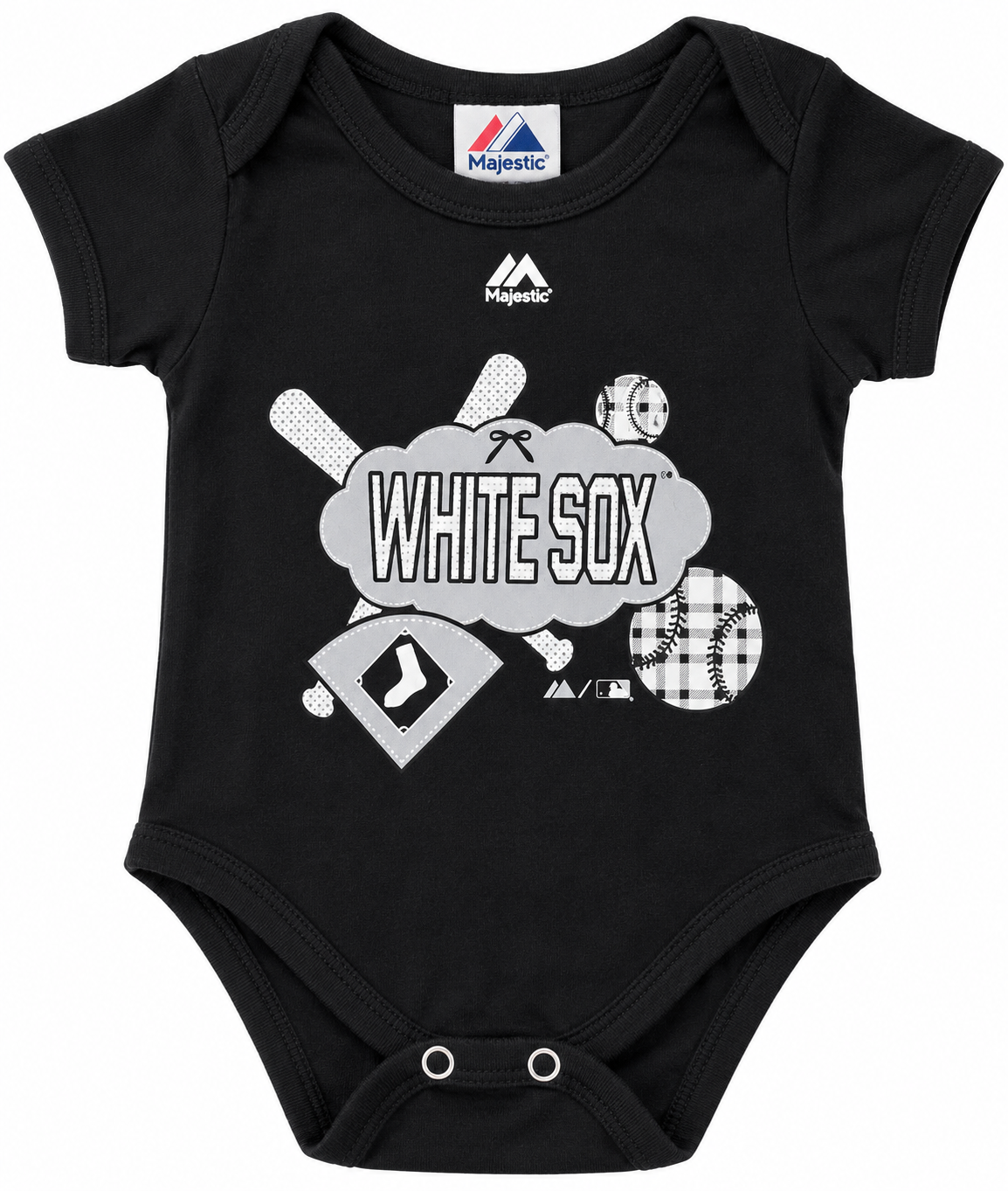 Infant Girls Chicago White Sox Black Creeper