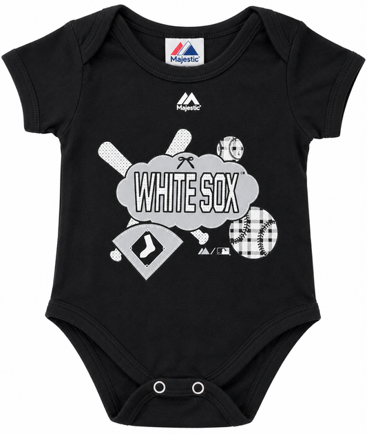 Infant Girls Chicago White Sox Black Creeper