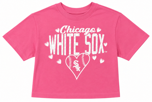 Youth Girls Chicago White Sox Pink Luv 4 Team Boxy T-Shirt