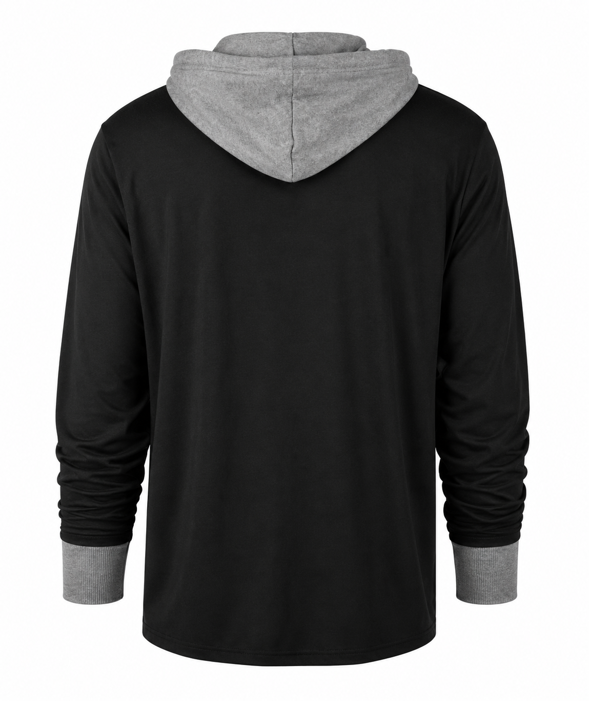'47 Brand Men's Chicago White Sox Flint Black Domino Hooded Long Sleeve Tee