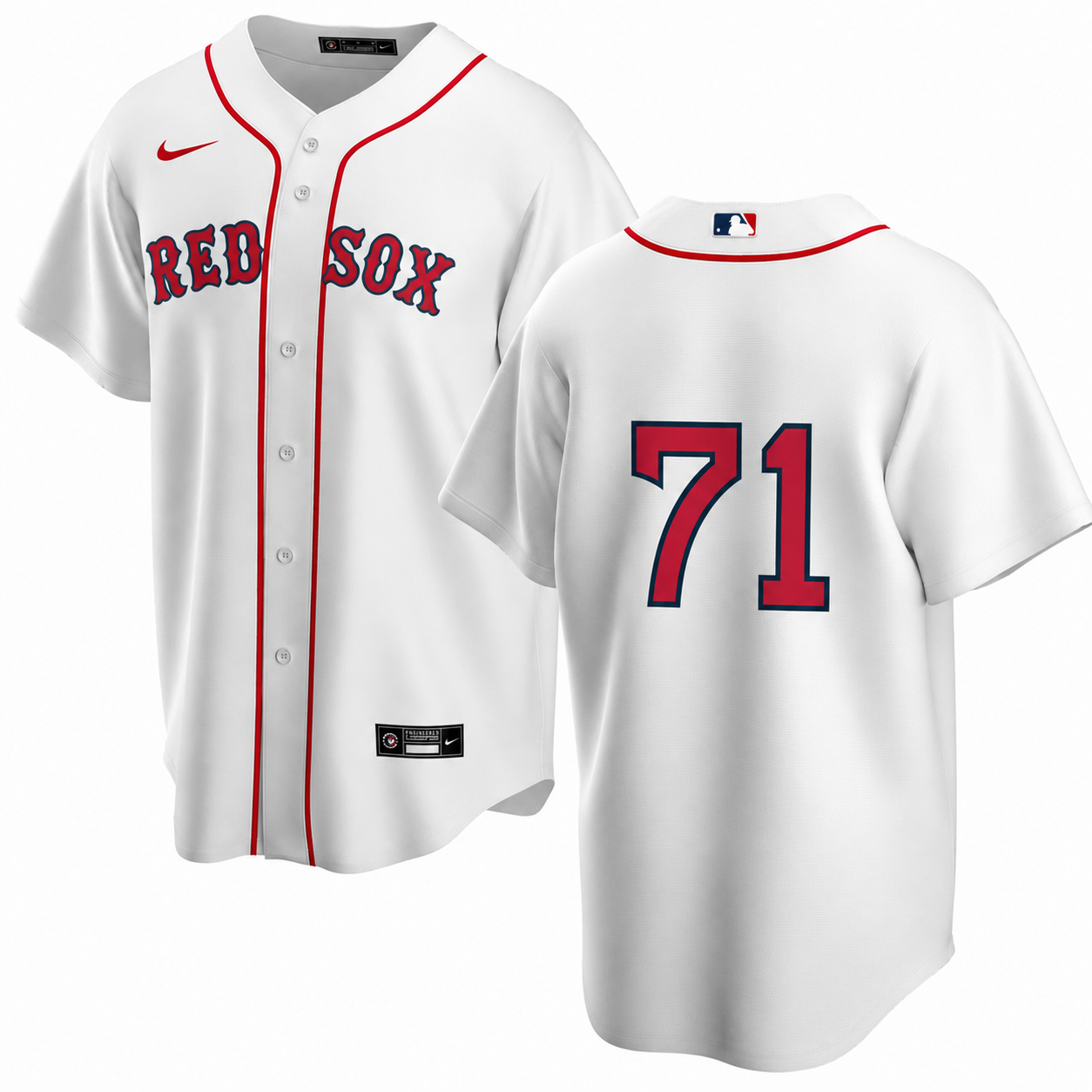 Men's Nike Boston Red Sox Connelly Early #71 Home Official Replica Player Jersey