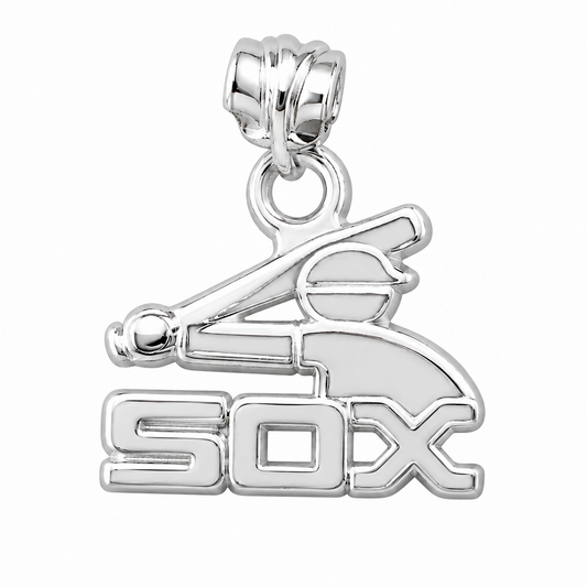 LogoArt Chicago White Sox Sterling Silver Batterman Pendant