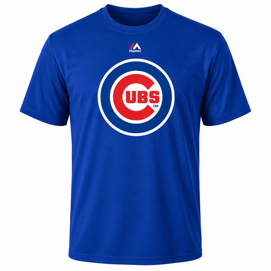 Majestic Chicago Cubs Youth Blue Primary Team Logo T-Shirt