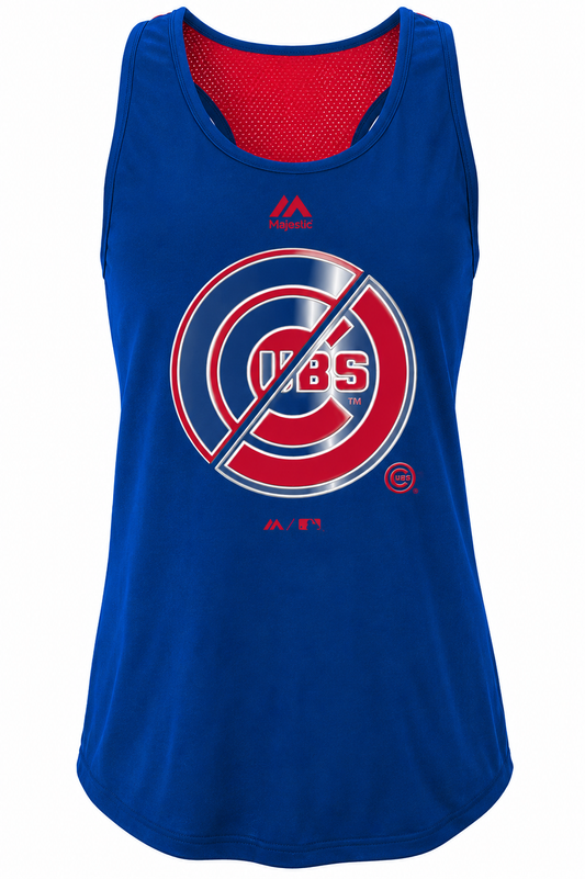 Youth Girls MLB Chicago Cubs Stadium Graphic Tank Top By Majestic