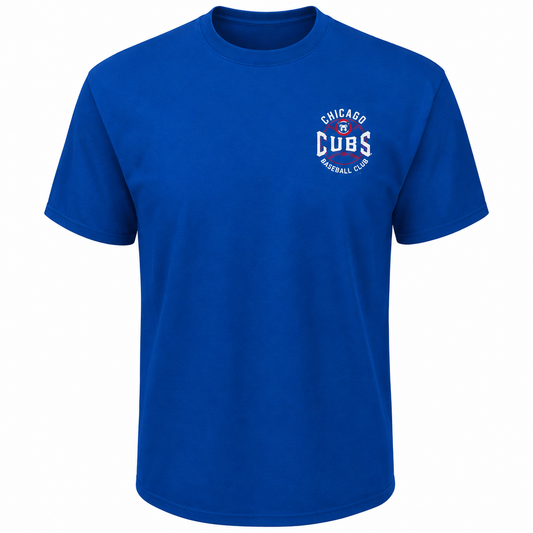 Youth Chicago Cubs Majestic Wave the Pennant T-Shirt