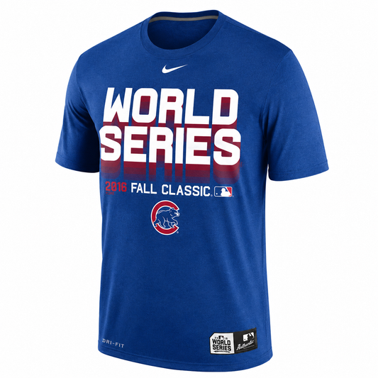 Men's Chicago Cubs NIKE 2016 World Series Bound Authentic Collection Performance Dri-Fit T-Shirt