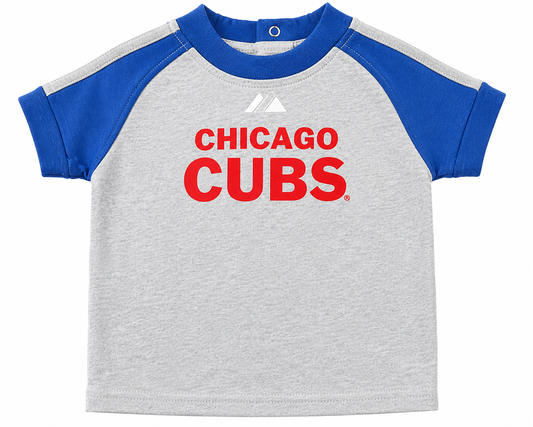 Newborn & Infant Chicago Cubs Majestic Gray T-Shirt