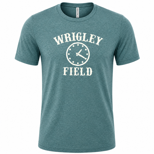 Men's Wrigley Field 1:20 Clock Heather Green Tee