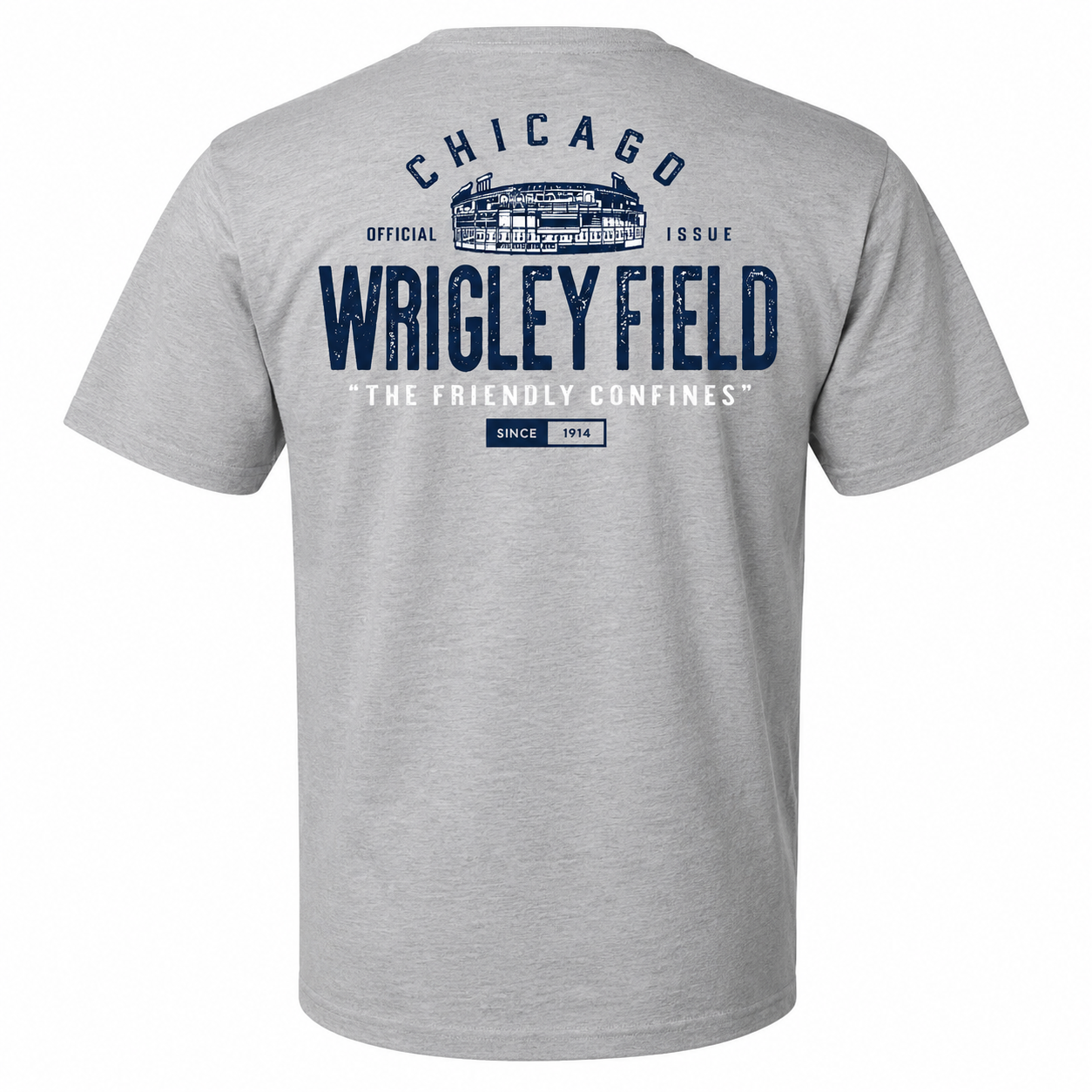 Men's Wrigley Field Gray Smokey Arch Tee