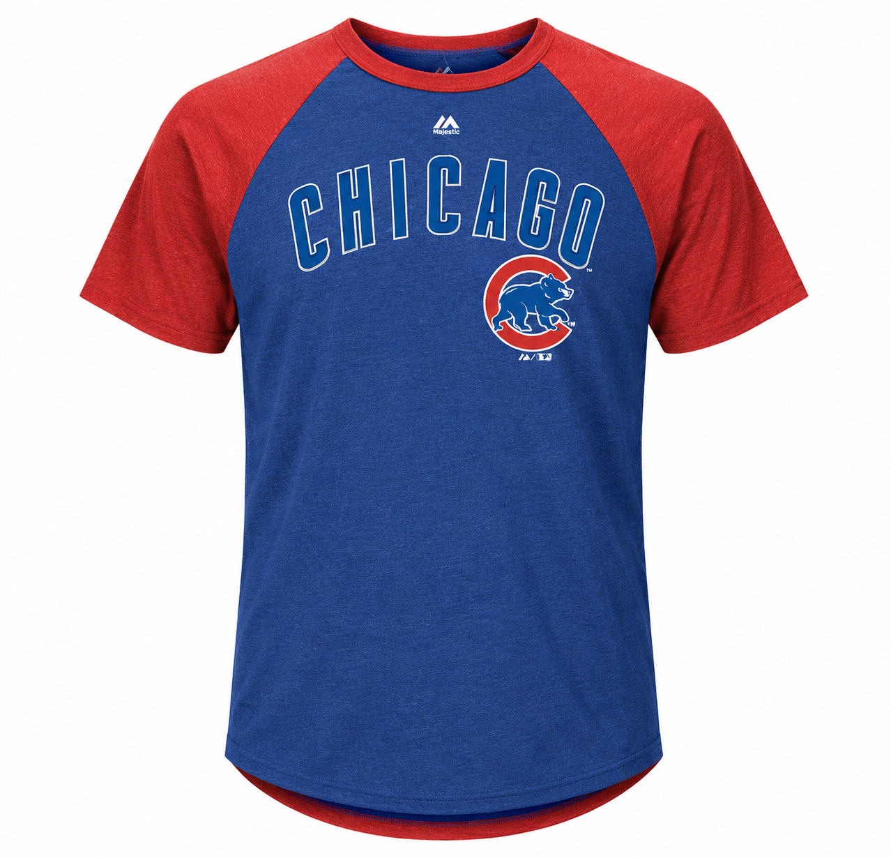 Youth Chicago Cubs 1/4 Sleeve Raglan Tee