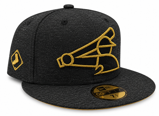 Chicago White Sox New Era Heather Black/Gold 59FIFTY Fitted Hat